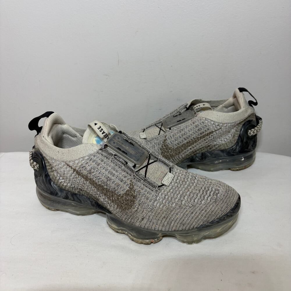 Nike Air VaporMax Flyknit 2020 Adjustable Shoes Particle Gray Athletic 7.5